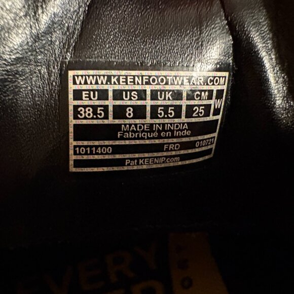 Womens Keen Black Leather Presidio Hiking Comfort Sneakers  Size 8 - Picture 10 of 10